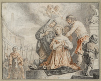 O 050
<br/>
Het martelaarschap van de Heilige Catharina van Alexandrië
<br/>
<em>Bray, Salomon de (1597-1664)</em>